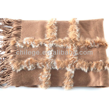 Abrigos de pashmina decorativos de piel de cachemira